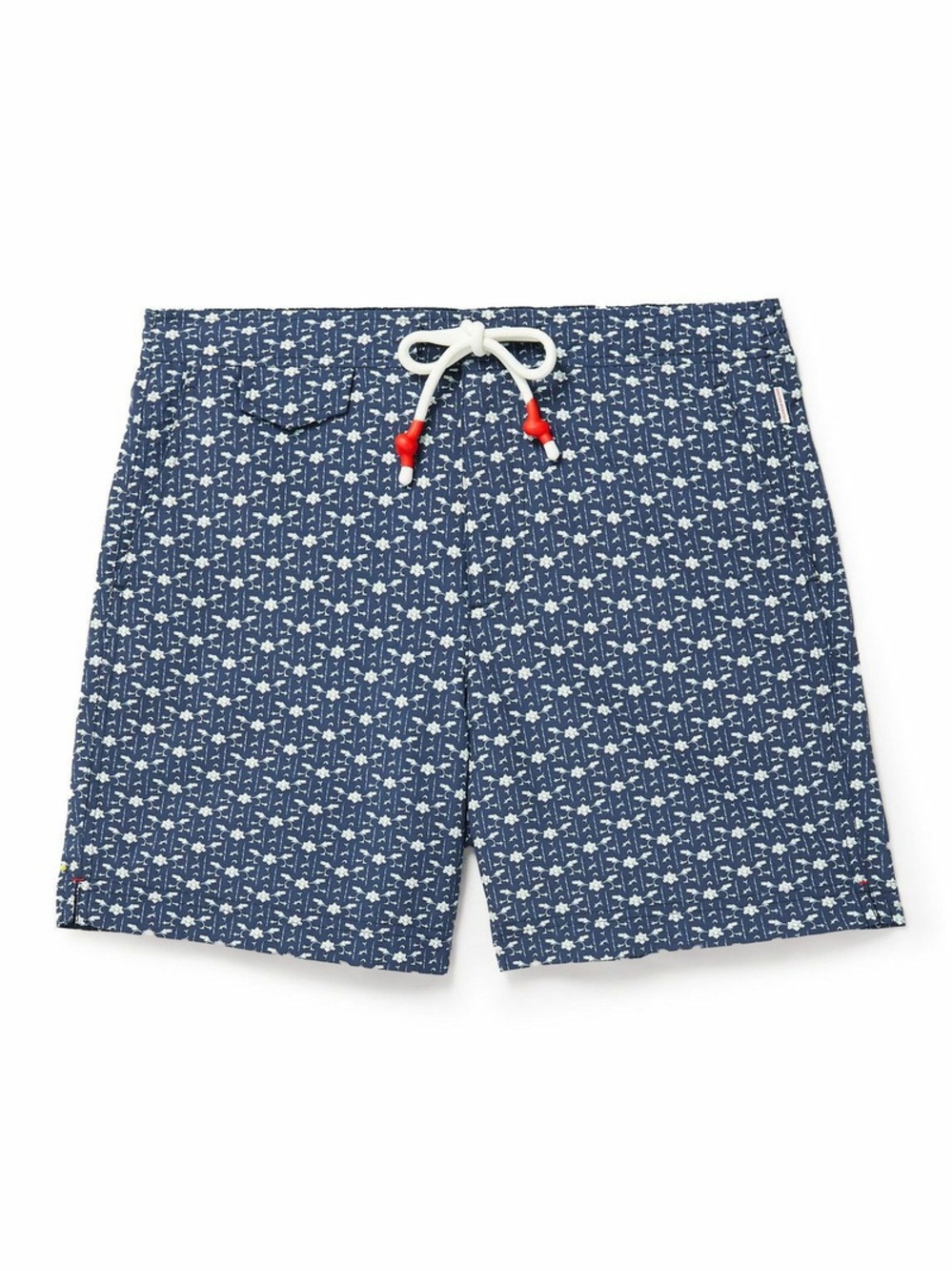 Orlebar Brown - Standard Mid-Length Bandana-Print Swim Shorts - Blue size 30
